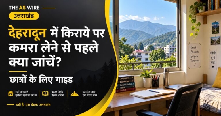 देहरादून में किराये पर कमरा लेने से पहले क्या जांचें? छात्रों के लिए गाइड — उत्तराखंड का प्रतीकात्मक दृश्य