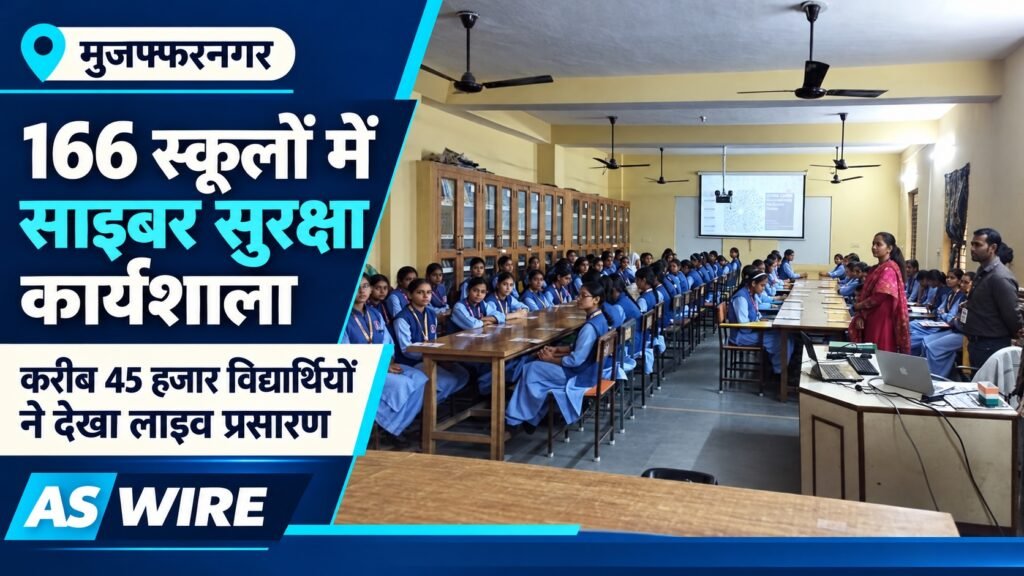 166 स्कूलों में साइबर सुरक्षा कार्यशाला का समाचार बैनर